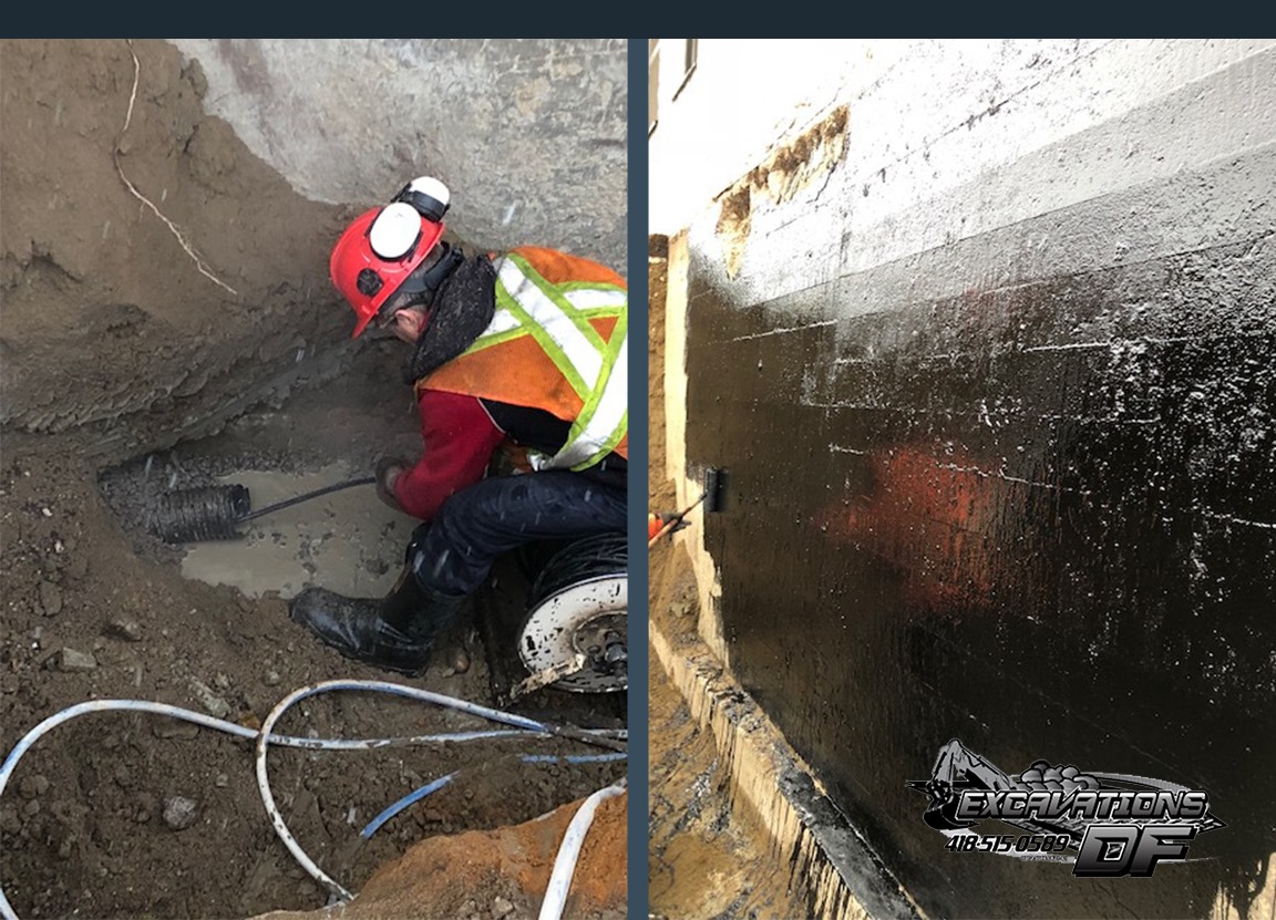 Inspection de drain souterrain à proximité d’un bâtiment résidentiel  à Alma
